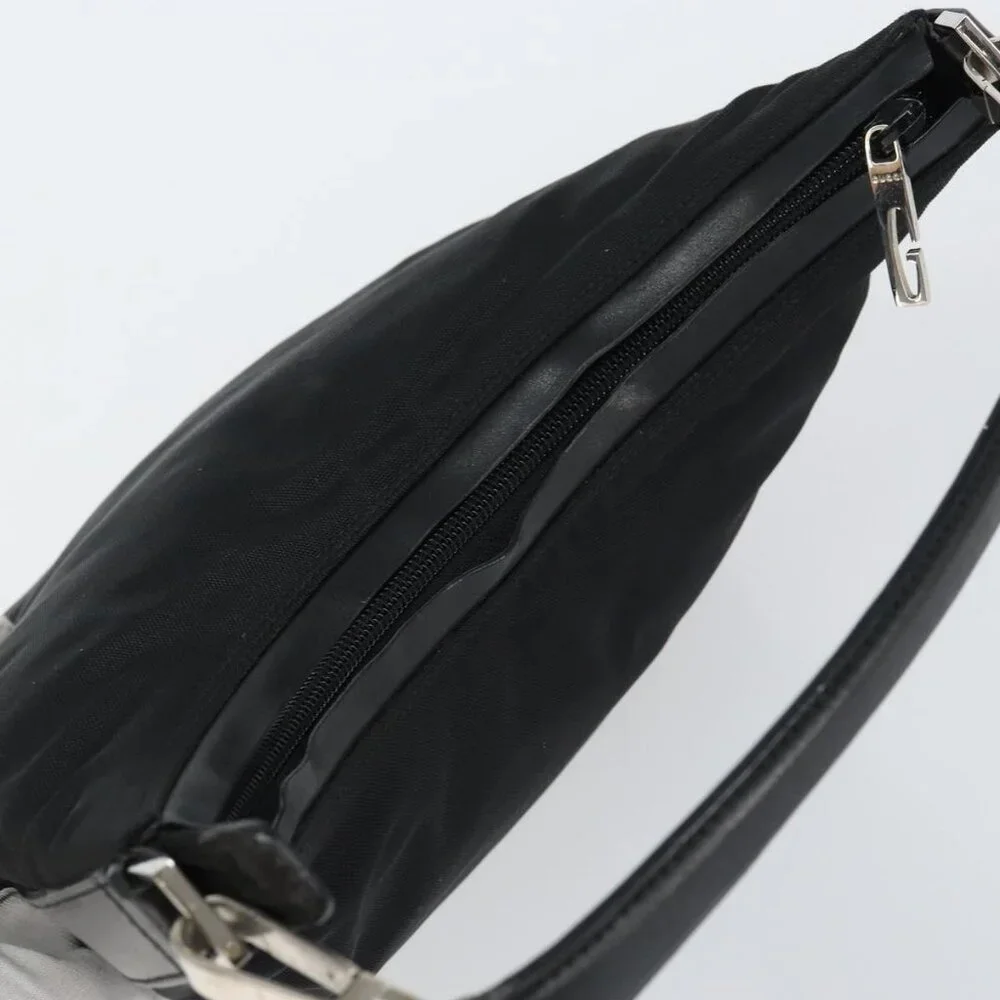 Authentic GUCCI Shoulder Bag Nylon Black Silver 000 0602 3754 - Picture 13 of 16